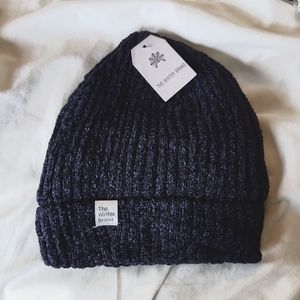 Navy Chenille Because Ski Hat